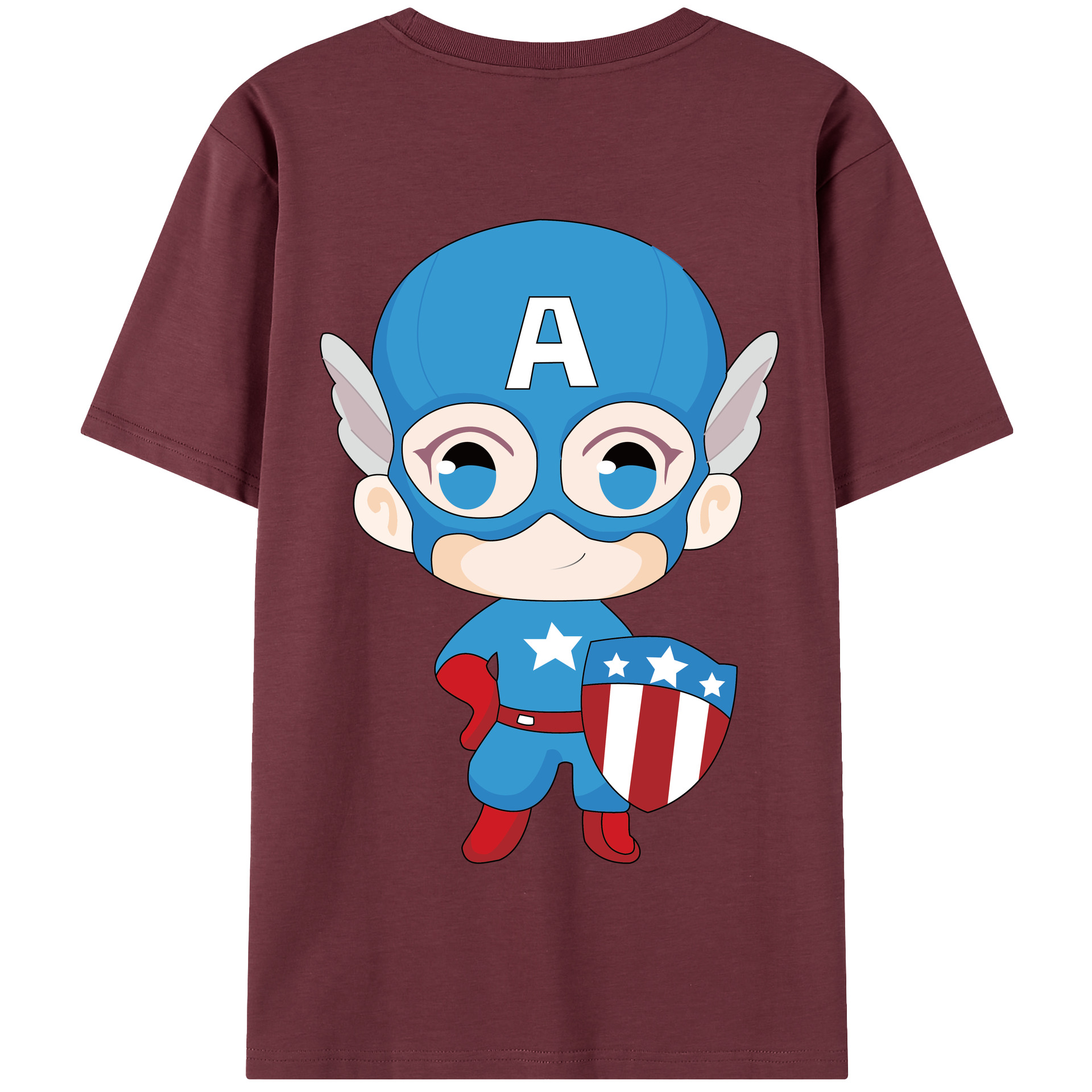 （画像用） アベンジャーズ The Avengers 綿100％半袖Tシャツ（背面プリント）
